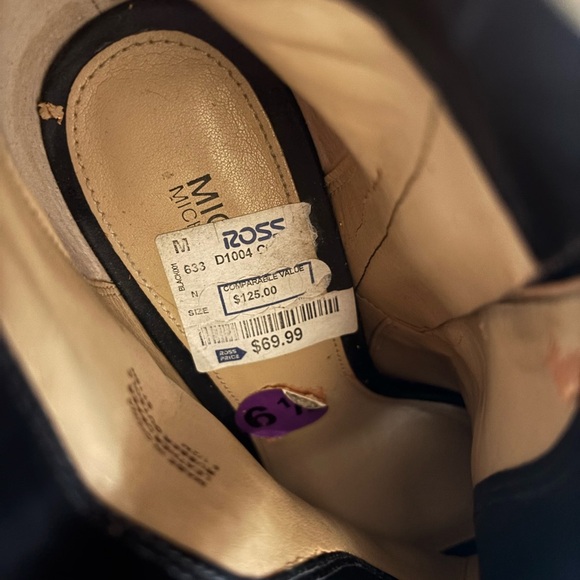 Black Peep-Toe Ankle Boots - Picture 8 of 10